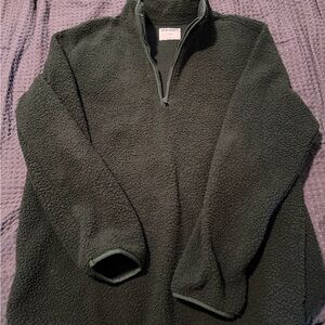 Old Navy Men's Forest Green Zip-Up Sweater